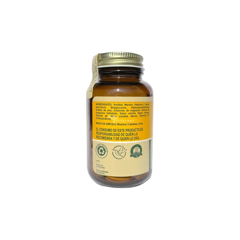 Vitamina C Betaglucanos Zinc Y Vitamina D3 30 Tabs Masticabl