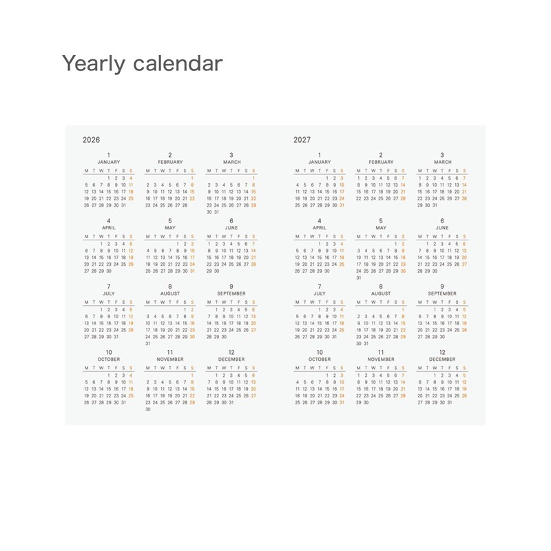 Hobonichi Techo 2026 Planner Book – A6, English, Daily, January