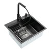 19.7 x 17.7 inch Kitchen Sink, Single Bowl Stainless Steel