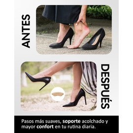 Almohadillas de Talón, Taloneras – (12 Piezas) Pack 6 Pares Protectores Adhesivos Suaves y Reutilizables Protector de Talón de Gel, Plantillas Adhesivas para Evitar Roces y Ampollas, Cómodas y Antideslizantes para Tenis, Tacones y Deporte