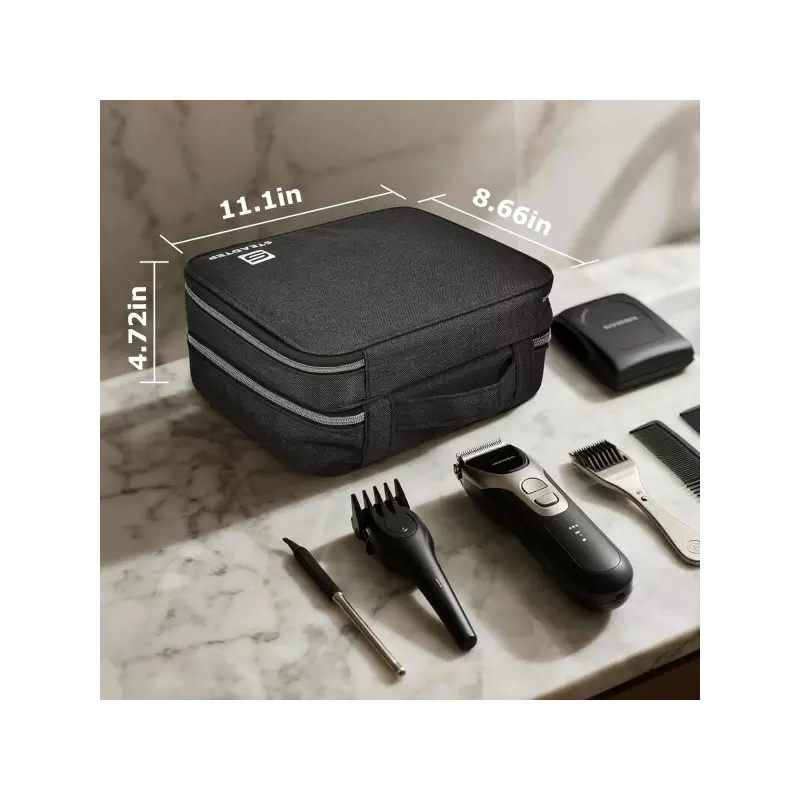 헤어 클 케이스 이발 가방 가드 가위 및 액세서리용 이중