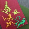 6pcs Birds Nest Animal Cutting Dies, Leaves Tree Branch Die