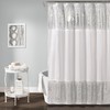 Lush Decor - Shower Curtain, Luxurious Sequinned Desin, Shimmery Bathroom