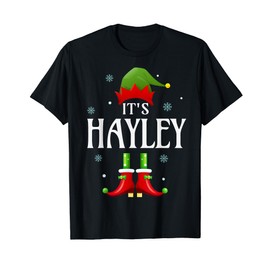 It's Hayley Elf Lustiger personalisierter Name Weihnachten Hayley T-Shirt