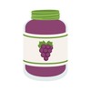 CafePress Grape Jelly Jar Sticker Oval Car Bumper Sticker