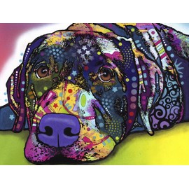 ART.COM Wall Art Prints Savvy Labrador by Dean Russo, Animals Decor, 24" x 18"