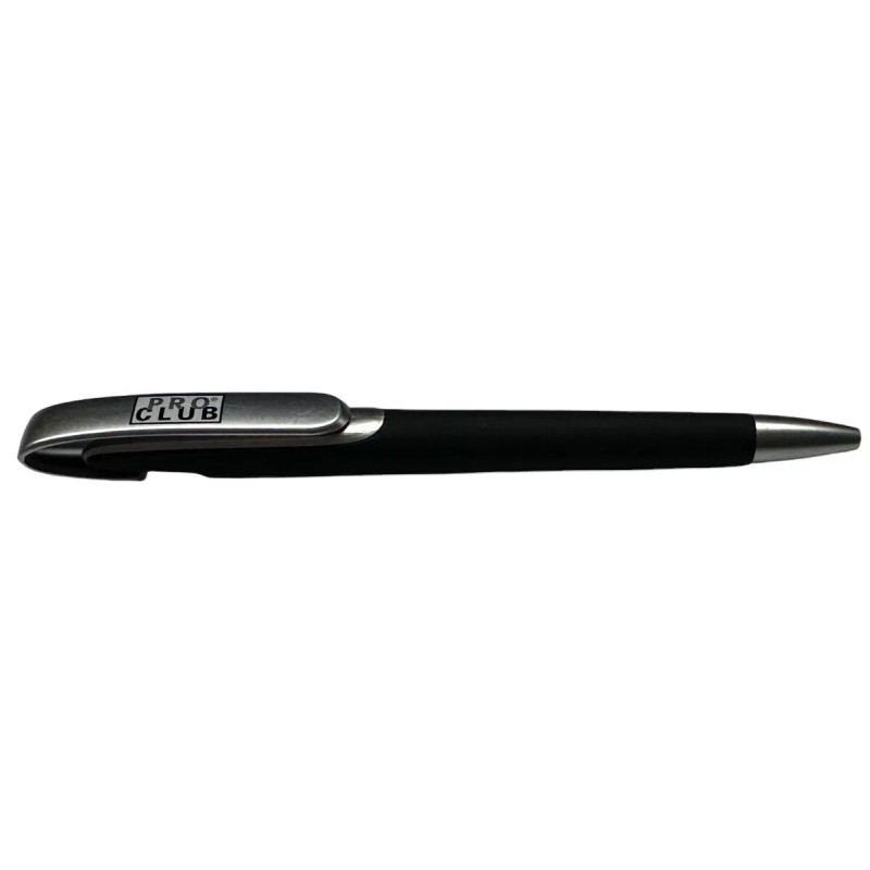 Pro club soft touch roller ball pen black