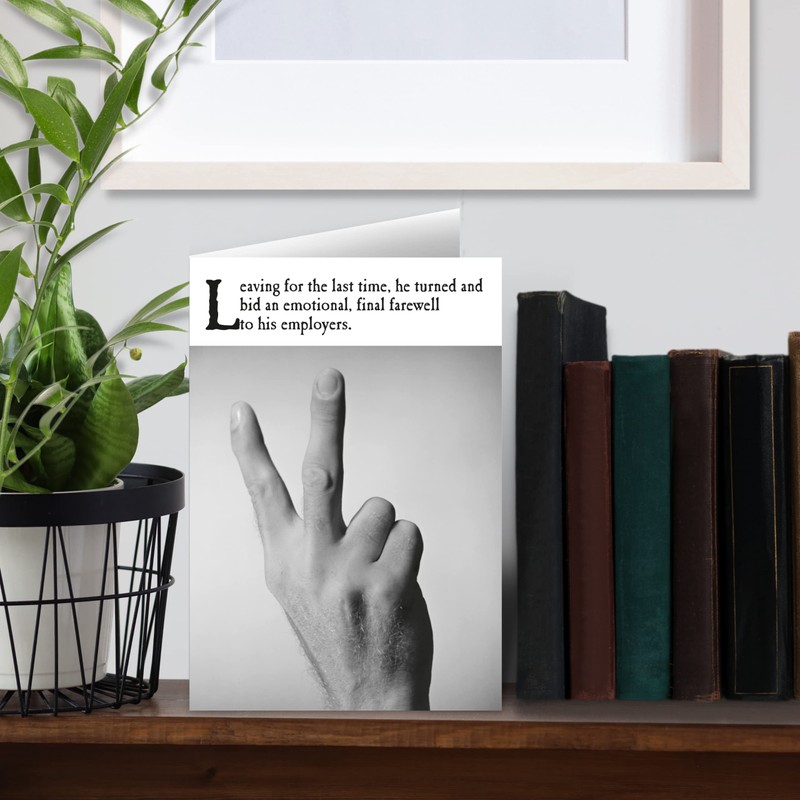 On The Ceiling, Sorry you're Leaving Card, Sorry to see