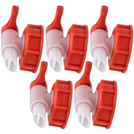 ISOLATECH Sabeu Fluxx 5 Pieces AH 23/61 HF Outlet Tap for 20L and 30L Canisters with DIN 61 Thread Outside 60.5 mm Outlet Spout 23 mm Filling without Glucking