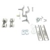 COMOK Zinc Alloy 4-Wheel Metal Hanging Sliding Wardrobe Closet Door