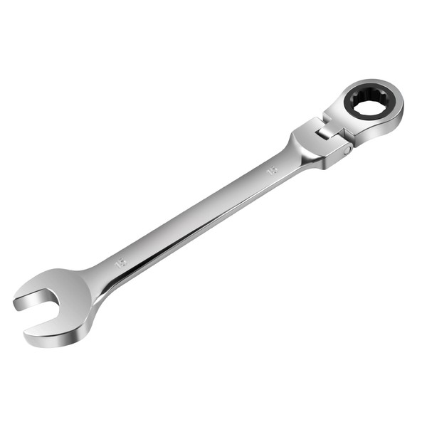 Acasimo Ratchet Combination Spanner Set with 180° Angled Adjustable Head,