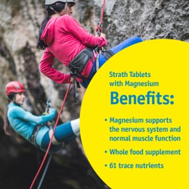 Strath with Magnesium Herbal Yeast Postbiotic 100 Tablets | Supports Immune Function | Promotes Wellness | Non GMO | Gluten Free | Sugar Free | Vegan | Kosher