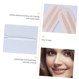 Baluue 4 Pcs Lace Mesh Double Eyelid Sticker Traceless Eyelid Sticker Invisible Eyelid Tape Eyelid Shadow Sticker Breathable Eyelid Tape Double Eyelid Stickers Double-sided Tape Cotton