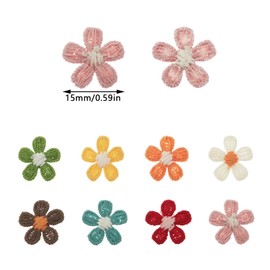 yyangz 160PCS 8 Colours Patch Patch Plum Doppelganger Applique Repair Small Hole Pants Scarf Sweatshirt Decoration Accessories for Sewing Clothes Handbags Jackets Jeans Shoes Accessories