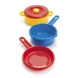 Dantoy 4237 Pot Set with Lid, 3 Pieces