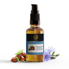 Buddha Natural Beard Growth Oil Serum (25 ml) - All Natural Ayurvedic Herbs - For Fast and Long Thick Beard - Beard Oil