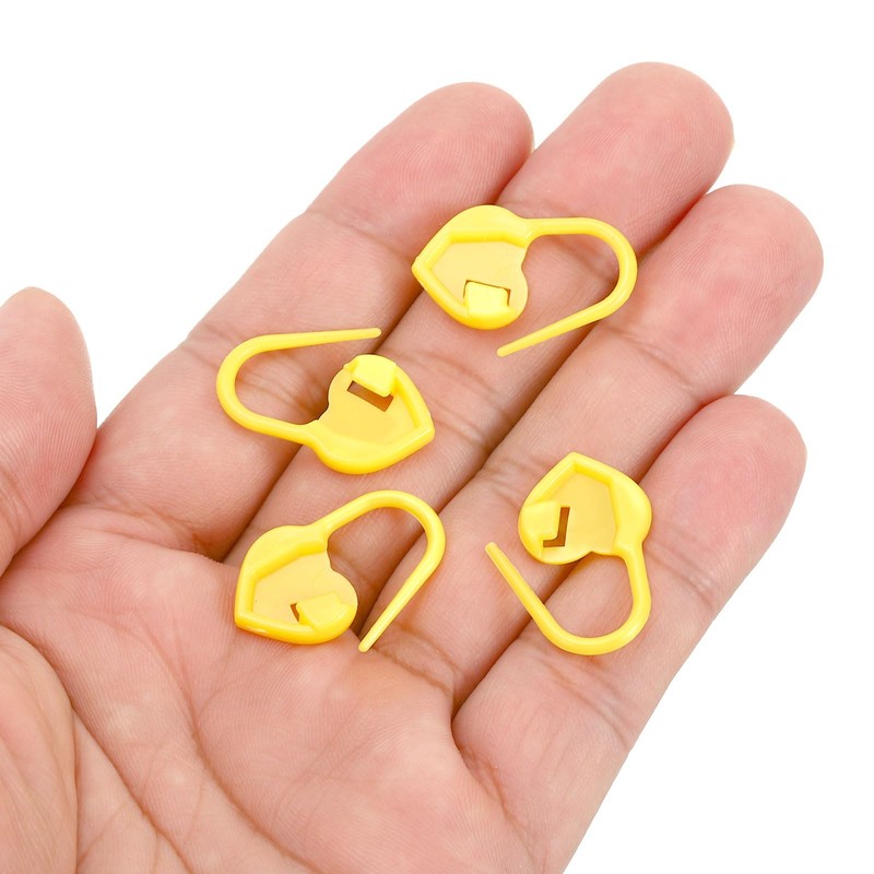 PATIKIL Crochet Stitch Markers, 100 Pack Plastic Knitting Markers Needle