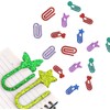 Aotunbey, 2 Pack Resin Paperclip Shape Bookmark Silicone Mold 9-Cavity
