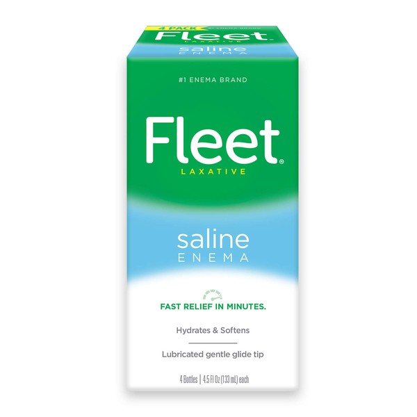 Fleet Fleet Laxative Saline Enema for Adult Constipation, 4.5 fl