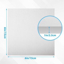 ZOFORTY 6061 T6 Aluminum Sheet Metal 6 x 6 x 1 Inch Inch Thick Flat Plain Aluminum Plate Covered with Protective Film, Heat Treatable Aluminum Sheet for Crafting Industry Welding