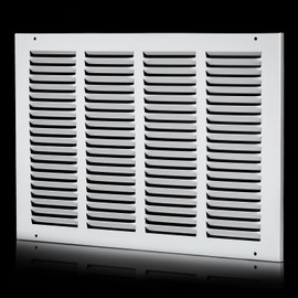 16x10 Return Air Grille(Duct Opening Size),Air Return Vent Cover,Flat Vent Cover,Rejillas De Aire Acondicionado Para Casa,Return Air Grilles,Outer Dimensions:17.75"Wx11.75"H(16"W x 10"H, Duct Opening)