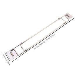 RV Shower Corner Storage Bar, Stainless Steel RV Bathroom Travel Trailer Storage Organization Coner Bar, Adjustable Corner Shelves Bar Bath Accessories