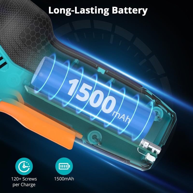 Electric Screwdriver, Rechargeable 3.7V Cordless Screwdriver with 29pc Bit Set,