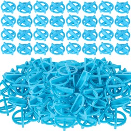 Nuanchu 1000 Pcs 1/8"(3mm) Removable Tile Spacers Reusable Cross Wall Construction Tool Plastic Leveling Clips for Various Types of Tile Leveling (Blue)