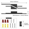 SOLFART Bathroom Light Fixtures Matte Black Dimmable LED Bathroom Vanity