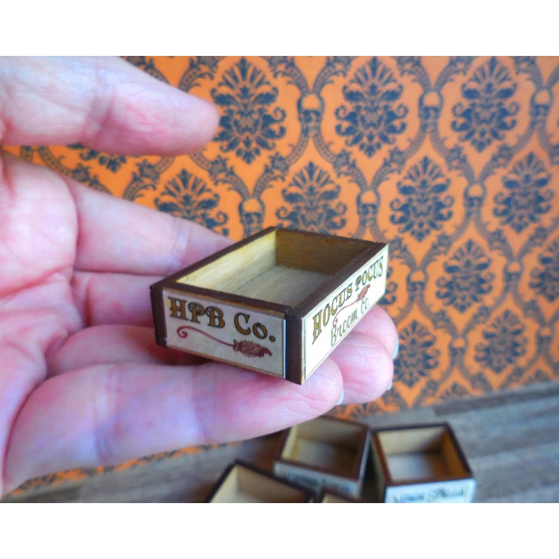 HOCUS POCUS BROOM CO. FLAT ~ DOLLHOUSE MINIATURE