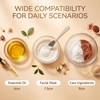 3 Pcs 3 Sizes Clear Glass Reusable Cosmetic Mask Mixing