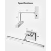 VONLUCE 24" LED Bathroom Vanity Light, 3CCT Modern LED Vanity