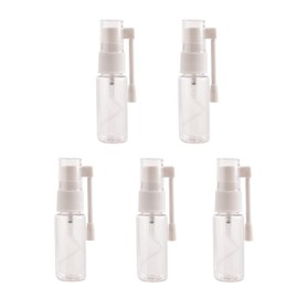 5PCS 20ML Plastic Refillable Nasal Spray Bottles with 360° Atomizer, Compact and Leakproof for Travel, Perfume, Saline, or Home Use
