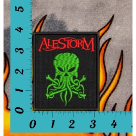Unbranded Alestorm Patch | Octopus Skull Scottish Pirate Folk Power Heavy Metal Band Logo
