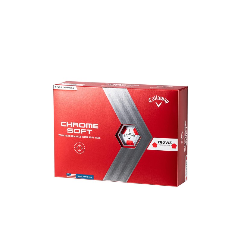 Callaway Golf Balls CHROME SOFT 2022 1 Dozen (Pack of