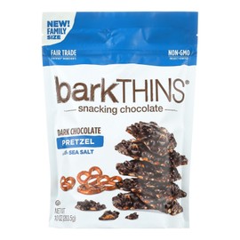 UD Bark Thins Snacking Dark Chocolate Pretzel Case of 9 10 Oz-Sea Salt Sweet Milk Chocolate Flavor
