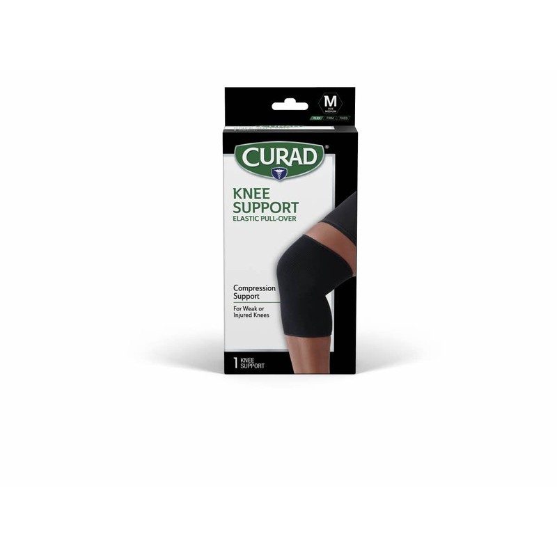 CURAD Knee Support for Men & Women, Elastic, Pull-Over, Knee
