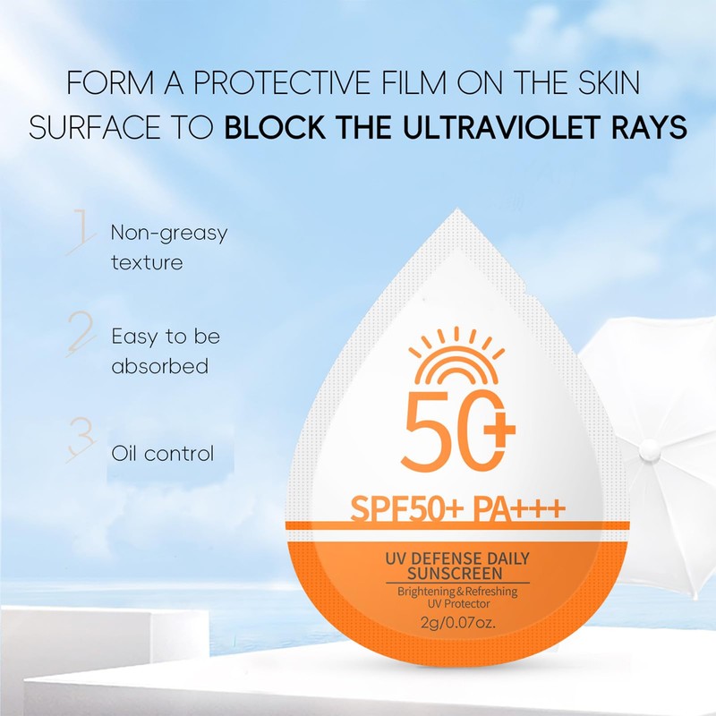 Mini Sunscreen Travel Size Bulk, 60 Pcs SPF50 Beach Must
