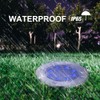 LYHOPE Solar Ground Lights Outdoor, 16 Pack 8 LED Solar
