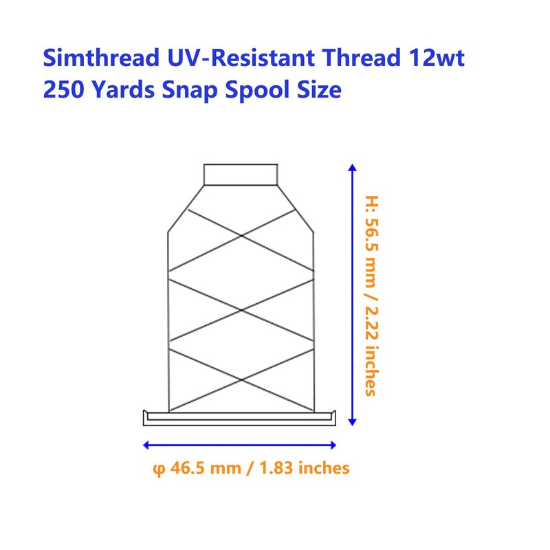 Simthread UV Resistant - Heavy Duty Outdoor Thread for Hand