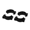Set of CNC Mudguard Clamps with Screws, Black Anodised for