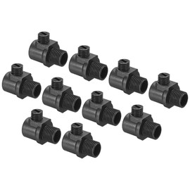 PATIKIL 8mm Flex Cord Grip, 10 Pack Wire Lock Toggle Stopper Rope Cable Stop Fastener Gland Connector with Strain Screws for DIY Light Fitting Repair, Black