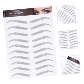 FOMIYES Eyebrow Tint Stickers 12pcs Imitation Eyebrow Transfer for Instant Easy Brows