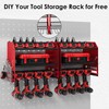 TLGREEN Power Tool Organizer Wall Mount with Charging Station, 4