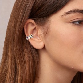 Gold Ear Cuff Earrings for Women Rhinestone Ear Cuffs Non Piercing Cartilage Clip on Earrings Minimalist Jewelry Gifts