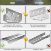 4 PCS 8 inch Galvanized Swivel Boat Trailer Bunk Brackets,