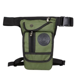 Nylon Drop Leg Bag gota pierna bolsa para hombres mujeres motocicleta bicicleta paseo Crossbody hombro cintura paquete Fanny Pack montar viajes senderismo ciclismo táctico verde militar