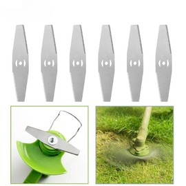 FENGSHENG-SHOP Grass Trimmer Replacement Blades, Fine Craftsmanship Sharps Lawn Mower Replacement Blades Strong and Stable Electric Mower Blades for Cutting Grass Weeds (6Pcs)