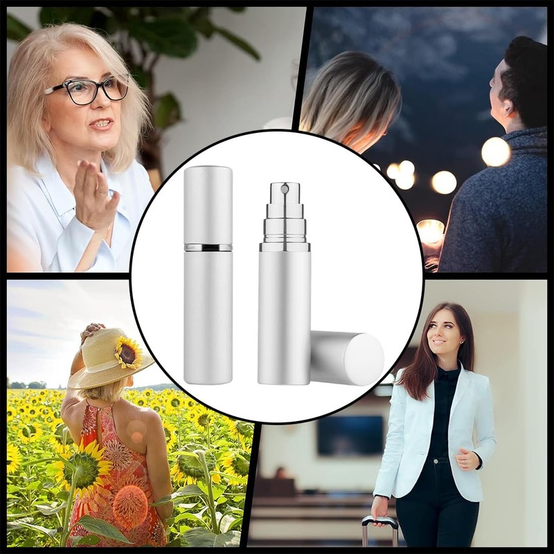 FMYODWU Parfümzerstäuber, Parfümzerstäuber nachfüllbar, füllbare leere Mini-Parfümflasche für unterwegs mit