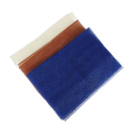 Healeved 3pcs Exfoliating Shower Sponge Nets African Bath Scrubber for Body and Back Cleaning for Home Travel and Sensitive Skin Lightweight and Cleansing